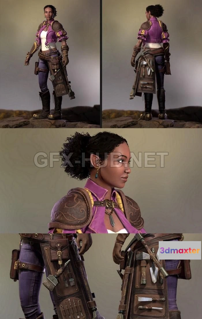 1189304 - PBR Game 3D Model - The Archaeologist