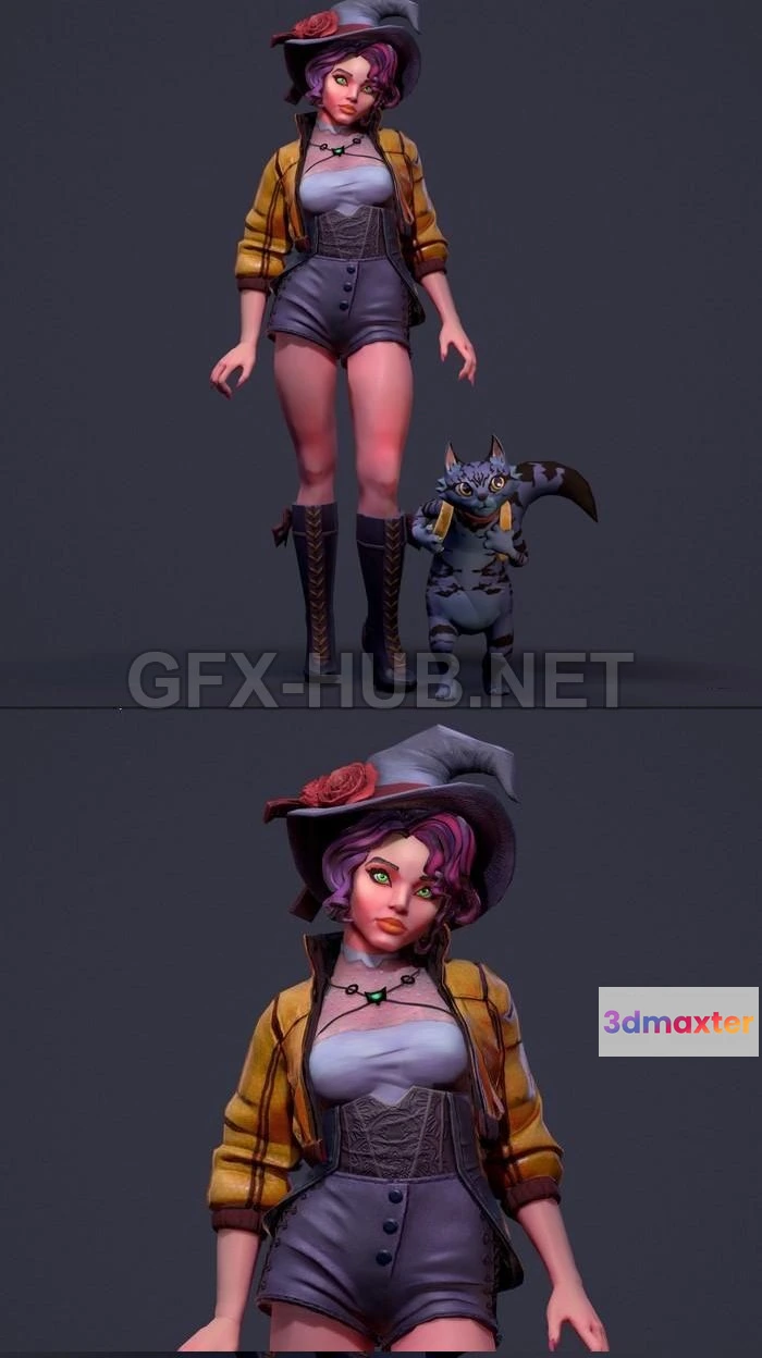 1189318 - PBR Game 3D Model - The Fixer Witch