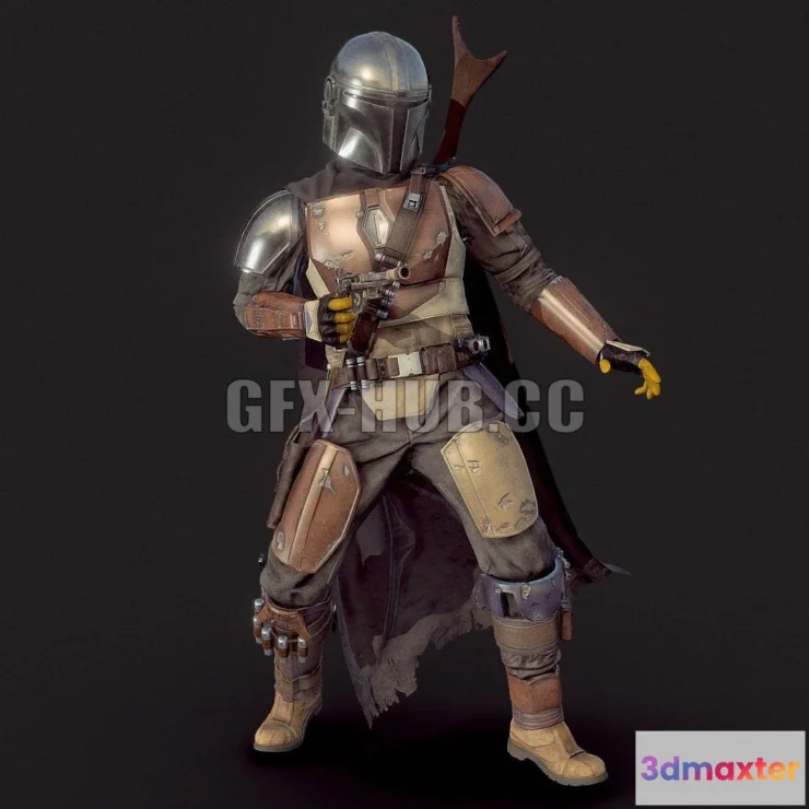 1189328 - PBR Game 3D Model - The Mandalorian