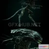 1189342 - PBR Game 3D Model - The Queen of Aliens