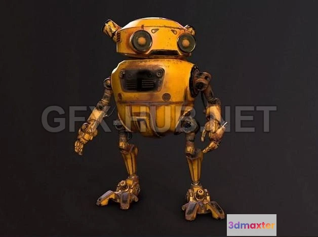 1189348 - PBR Game 3D Model - The Robot