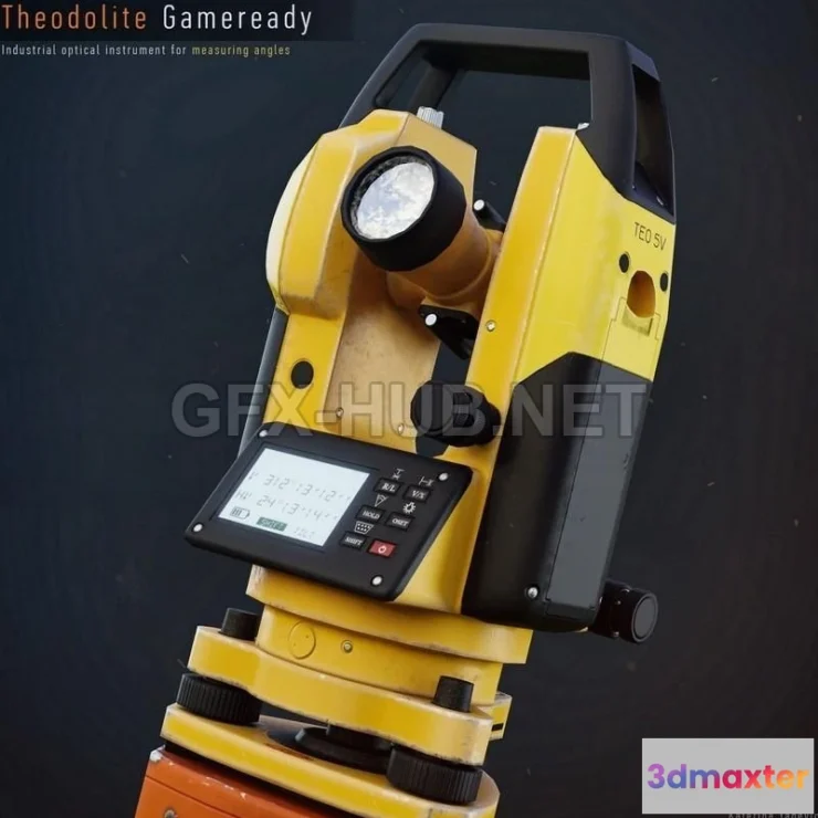 1189360 - PBR Game 3D Model - Theodolite Gameready