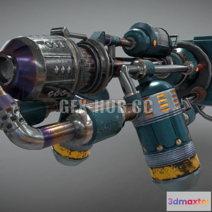 1189362 - PBR Game 3D Model - TheOuterWorlds Flamethrower