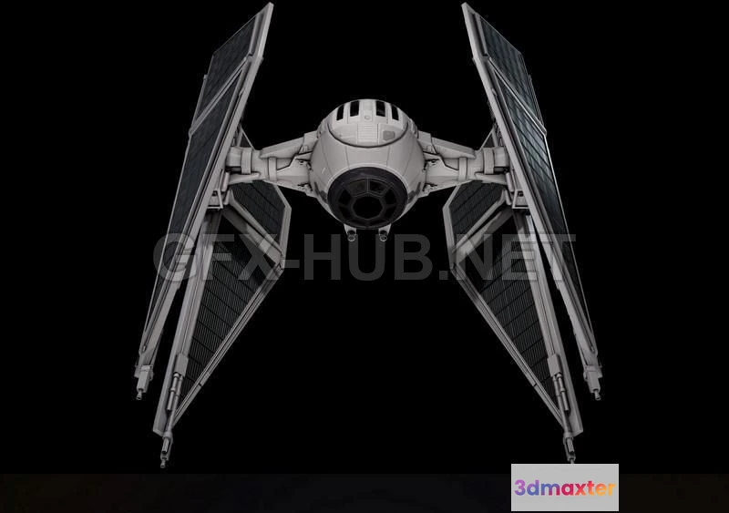 1189372 - PBR Game 3D Model - Tie Interceptor