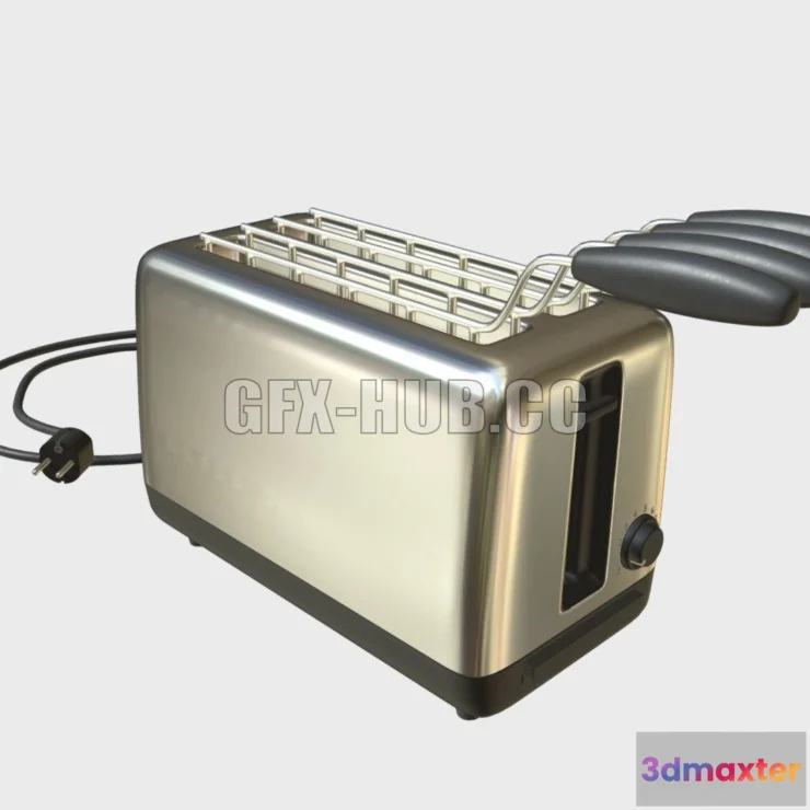 1189396 - PBR Game 3D Model - Toaster