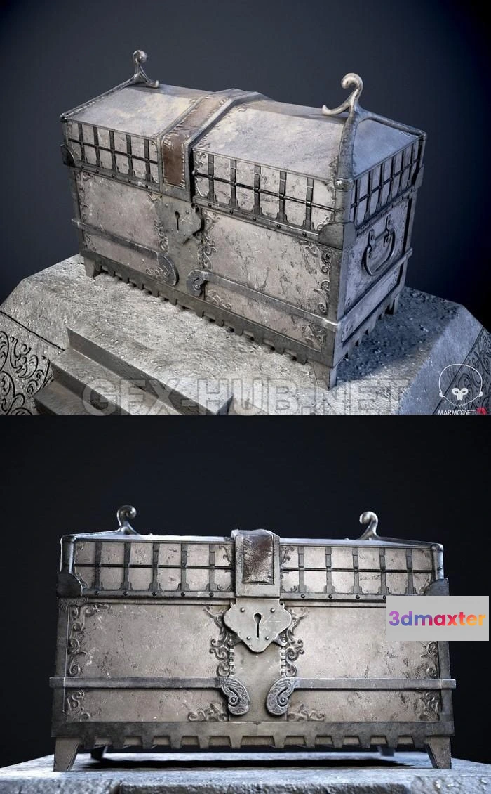1189440 - PBR Game 3D Model - Treasure chest (2)