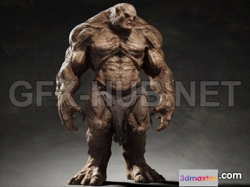 1189462 - PBR Game 3D Model - Troll rigged