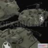1189482 - PBR Game 3D Model - Turret M24 Chaffee PBR
