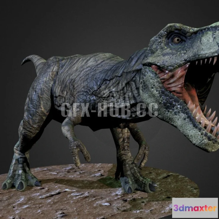 1189506 - PBR Game 3D Model - Tyrannosaurus Rex