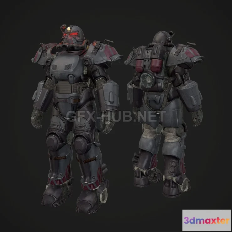1189524 - PBR Game 3D Model - Ultracite Power Armor