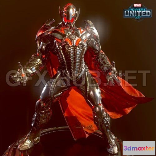 1189526 - PBR Game 3D Model - Ultron - Marvel Powers United VR