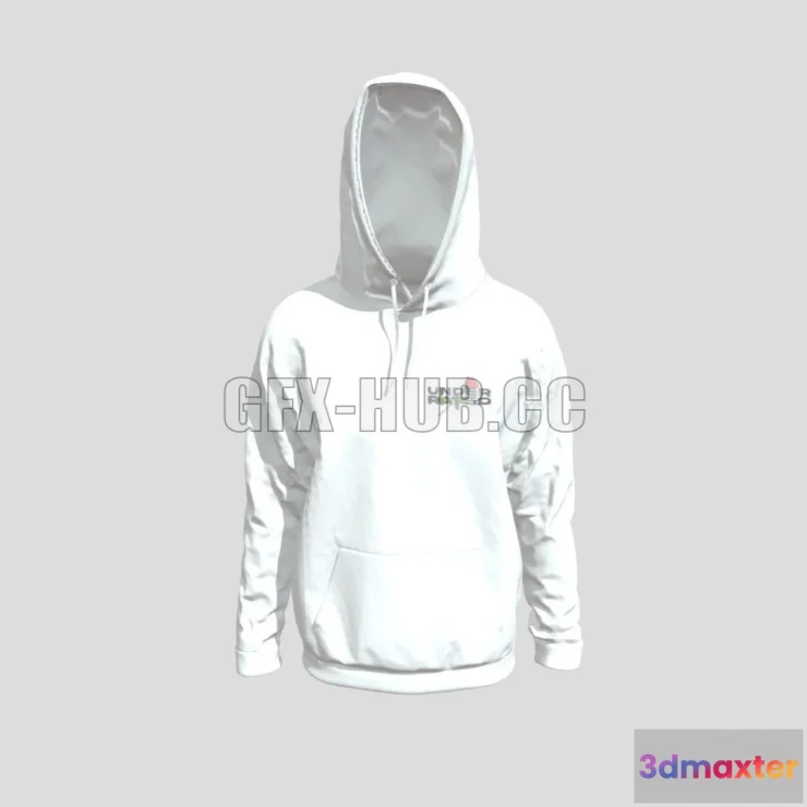 1189528 - PBR Game 3D Model - UnderRated Hoodie
