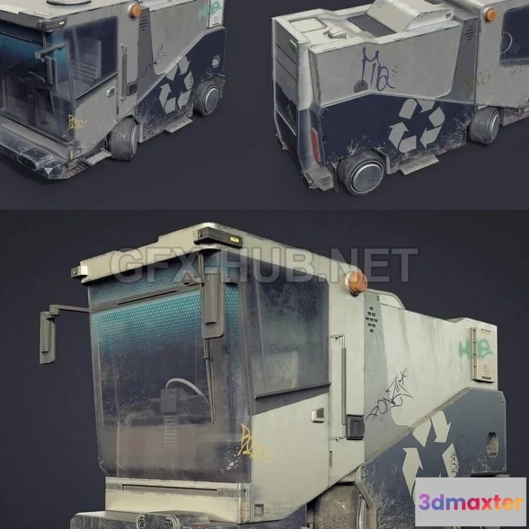 1189542 - PBR Game 3D Model - Urban Utility Vehicle