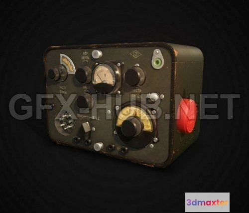 1189566 - PBR Game 3D Model - USSR Sever-BIS Radio PBR