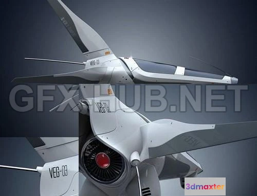 1189590 - PBR Game 3D Model - VEG-03 Spaceship