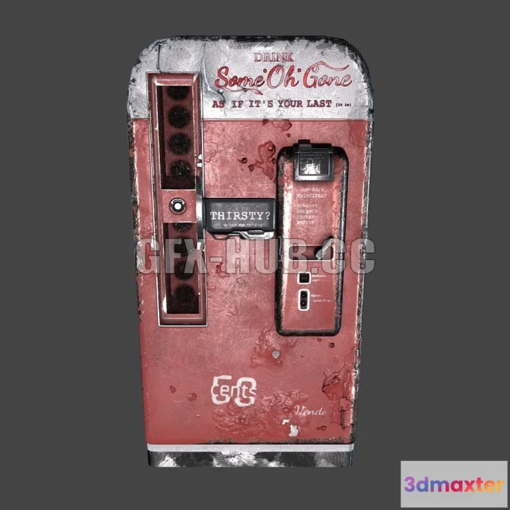 1189598 - PBR Game 3D Model - Vending Machine (SCP 087)