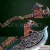 1189620 - PBR Game 3D Model - Viking axe - realtime asset