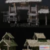 1189634 - PBR Game 3D Model - Village Gate