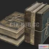 1189642 - PBR Game 3D Model - Vintage Books PBR