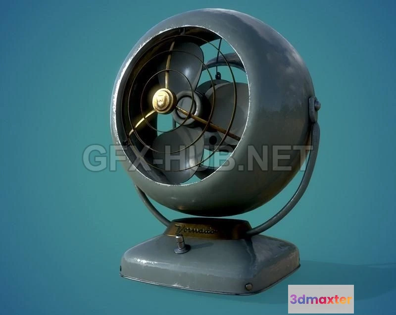 1189658 - PBR Game 3D Model - Vintage Fan