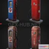 1189664 - PBR Game 3D Model - Vintage Gas Pump