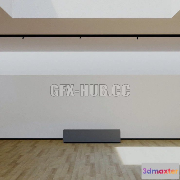 1189716 - PBR Game 3D Model - VR Square Gallery 4k