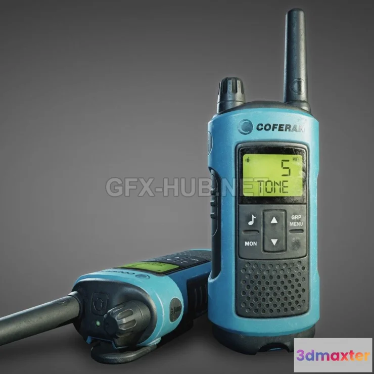1189728 - PBR Game 3D Model - Walkie Talkie PBR