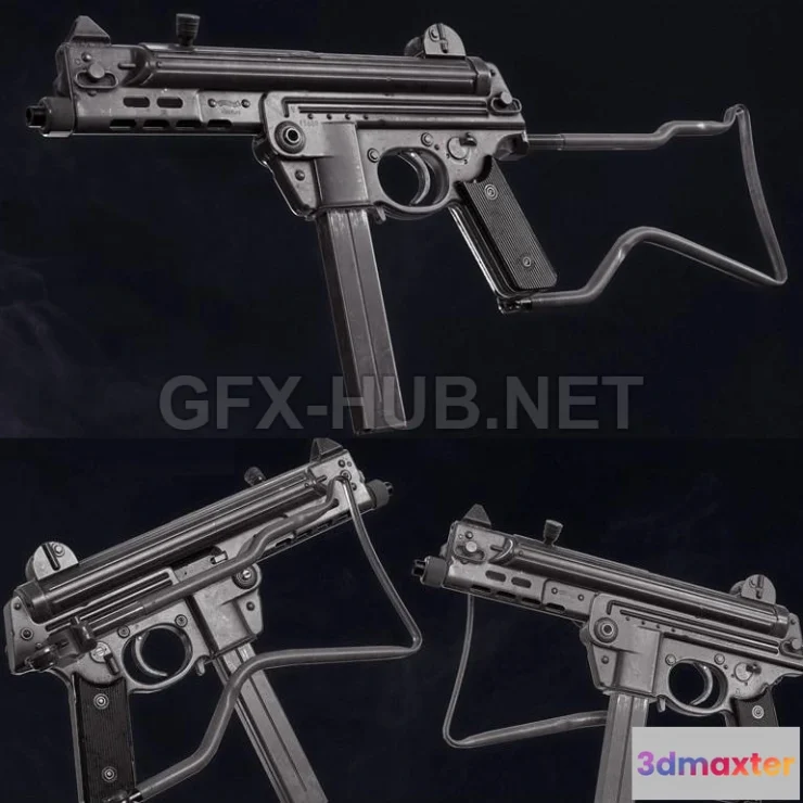 1189738 - PBR Game 3D Model - Walther MPK
