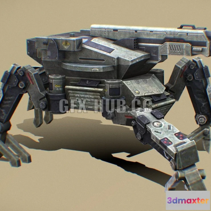 1189748 - PBR Game 3D Model - War Robot