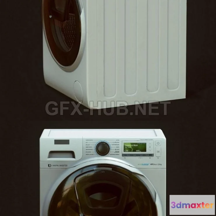 1189768 - PBR Game 3D Model - Washing mashine