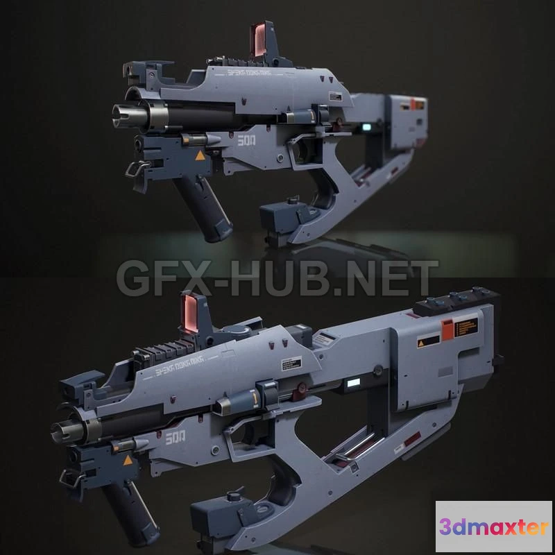 1189776 - PBR Game 3D Model - Weapon Concept PBR