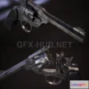 1189782 - PBR Game 3D Model - Webley Revolver Mk IV