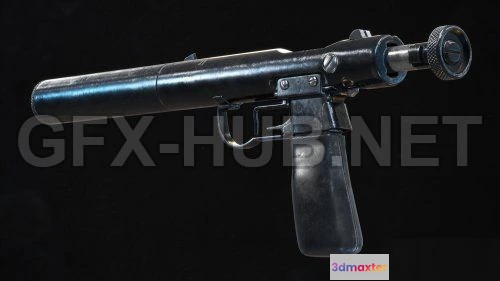 1189790 - PBR Game 3D Model - Welrod MK I