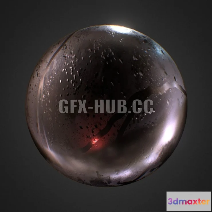 1189802 - PBR Game 3D Model - Wet Sphere
