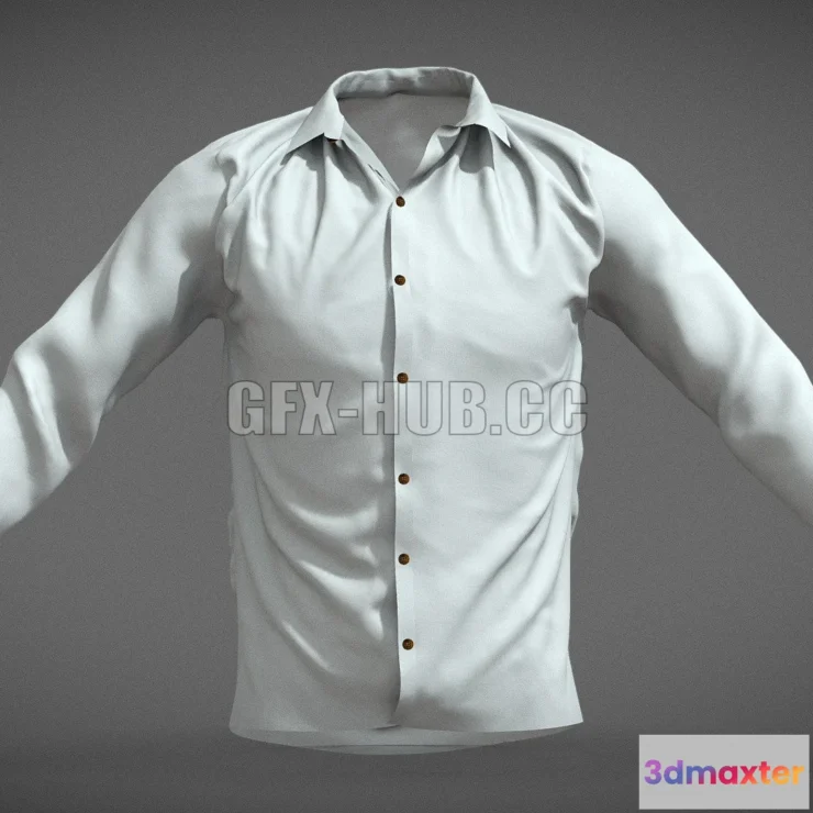 1189820 - PBR Game 3D Model - White shirt