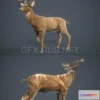 1189824 - PBR Game 3D Model - White-tailed Deer