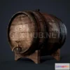 1189830 - PBR Game 3D Model - Wine Barrel