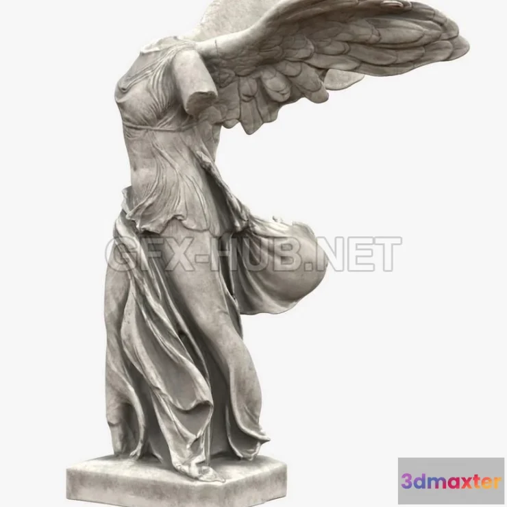 1189832 - PBR Game 3D Model - Winged Victory
