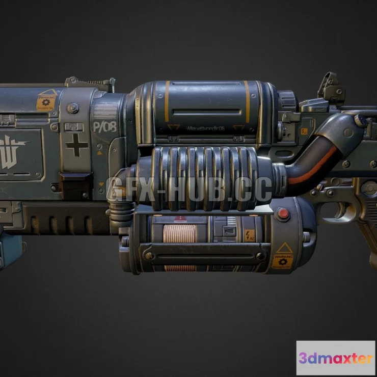 1189840 - PBR Game 3D Model - Wolfenstein Weapon