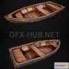 1189874 - PBR Game 3D Model - Wooden Boat