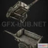 1189876 - PBR Game 3D Model - Wooden Cart