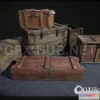 1189880 - PBR Game 3D Model - Wooden crates