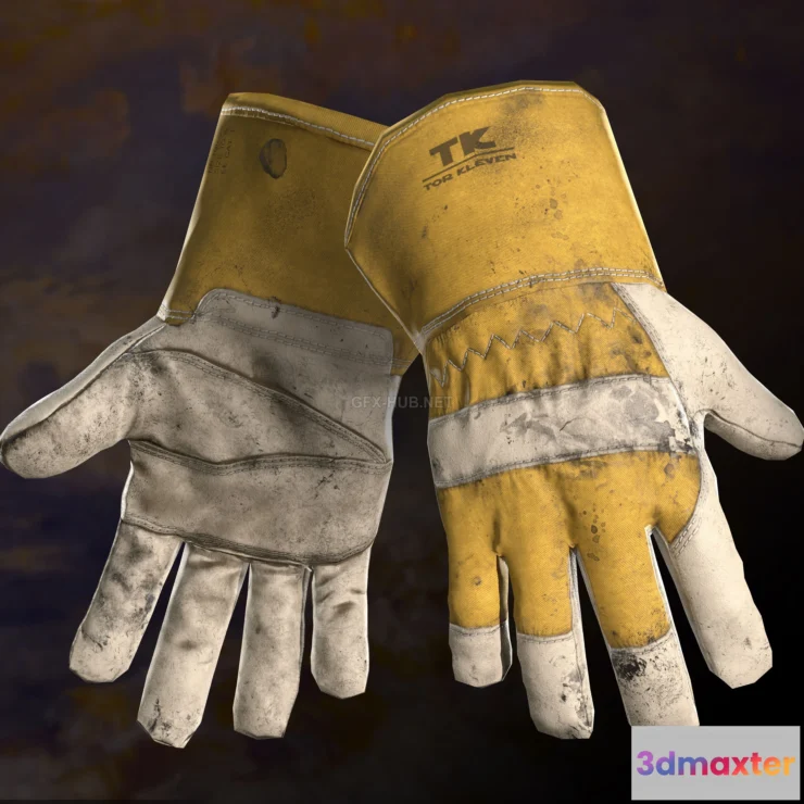 1189902 - PBR Game 3D Model - Work Glove