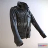 1189910 - PBR Game 3D Model - Worn Leather Jacket Scan