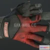 1189914 - PBR Game 3D Model - Worn Work Gloves