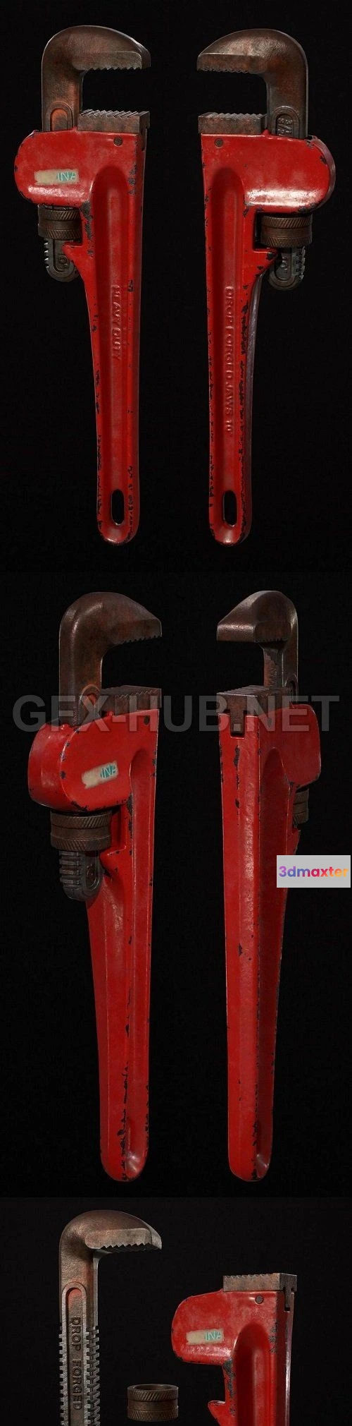 1189924 - PBR Game 3D Model - Wrench PBR