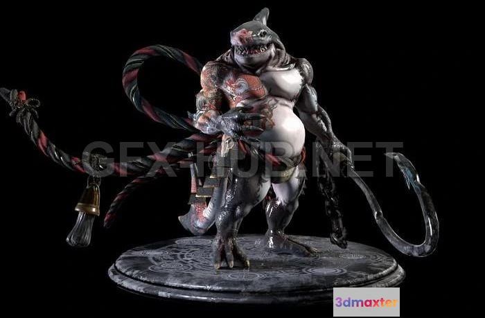 1189966 - PBR Game 3D Model - Yakuza Shark PBR