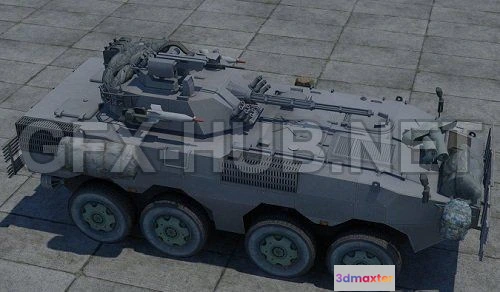 1190016 - PBR Game 3D Model - ZBL-09 Armoured Vehicle