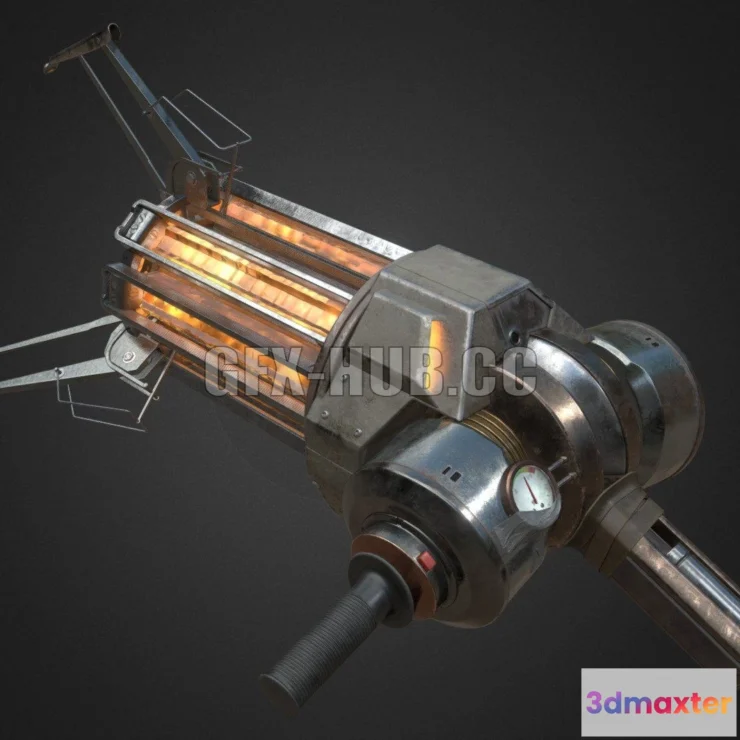 1190018 - PBR Game 3D Model - Zero Point Energy Field Manipulator Gravity Gun