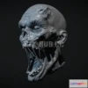 1190032 - PBR Game 3D Model - Zombie Head 1